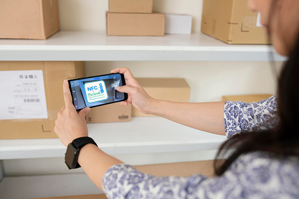 스마트폰 · NFC · 온도기록라벨