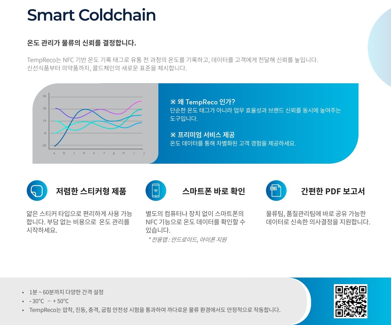 스티커 · PDF보고서 · Excel보고서 · 스마트폰 확인